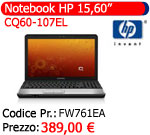 notebook hp 15,60" cq60-107el fw761ea