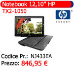 notebook 12,10" hp tx2-1050 nj433ea